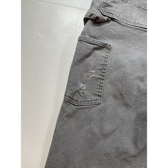 Carhartt Double Knee Pants Men’s 42x32 Gray Rugged Flex Utility Work Relaxed Fit - Picture 6 of 10